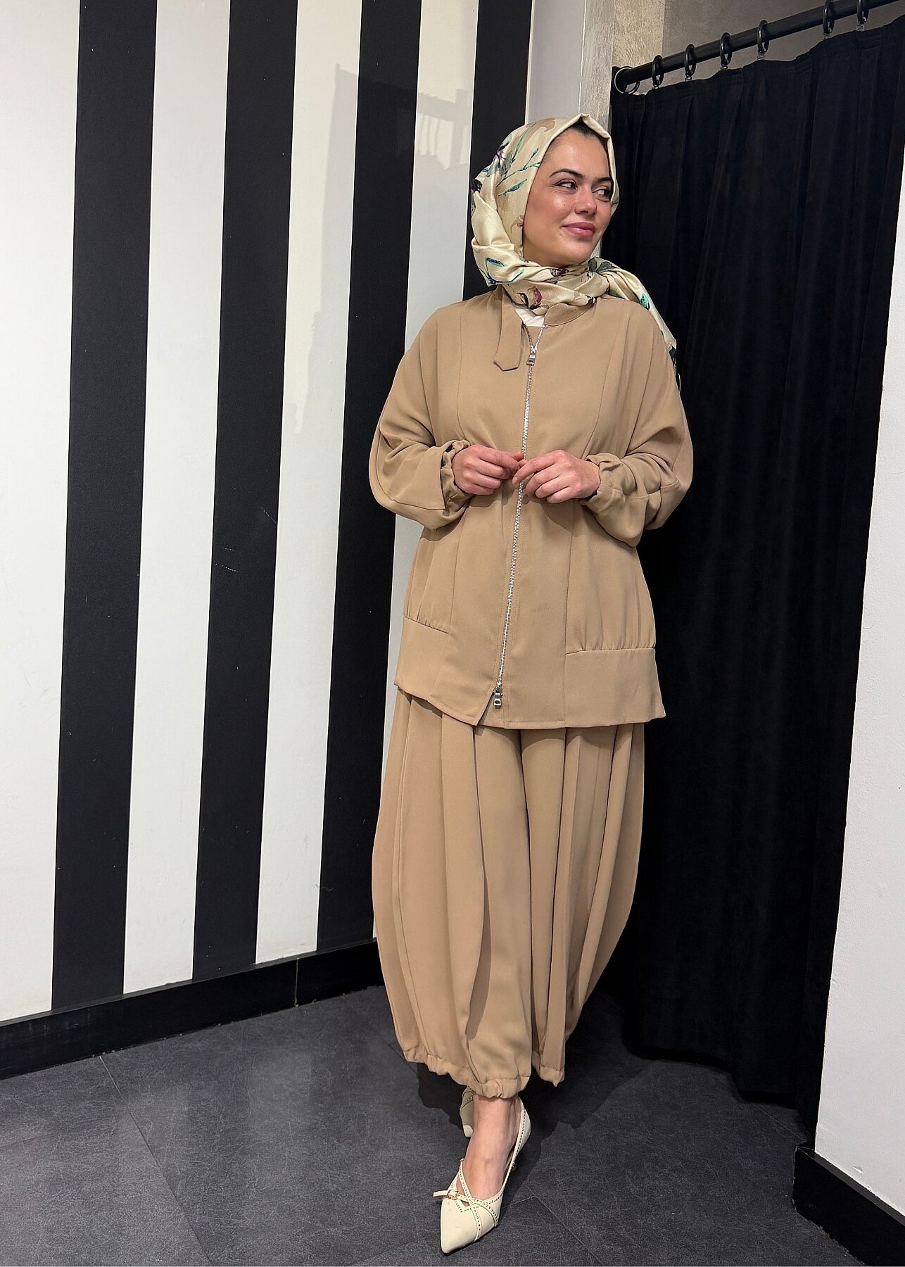 MissWhence Şalvar Takım CAMEL - 6