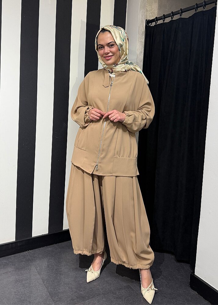 MissWhence Şalvar Takım CAMEL