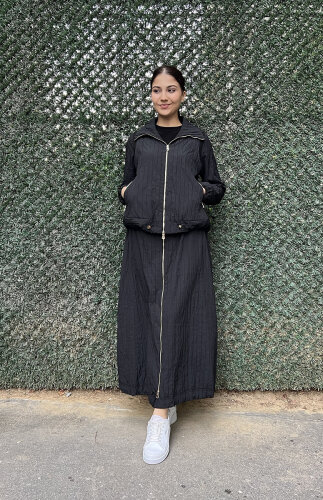 MissWhence Tafta Etekli Takım SİYAH - 2