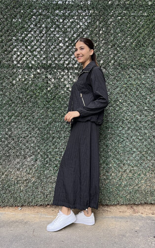 MissWhence Tafta Etekli Takım SİYAH - 3