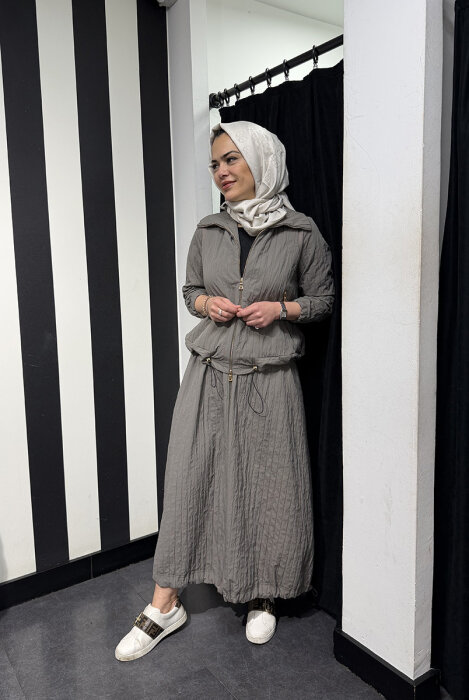 MissWhence Tafta Etekli Takım VİZON - 4