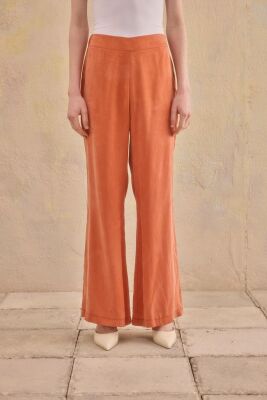 NiQozza Juno İpek İspanyol Pantolon KAYISI KAYISI