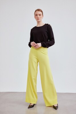 NiQozza Sarı Mari Pantolon SARI - 1