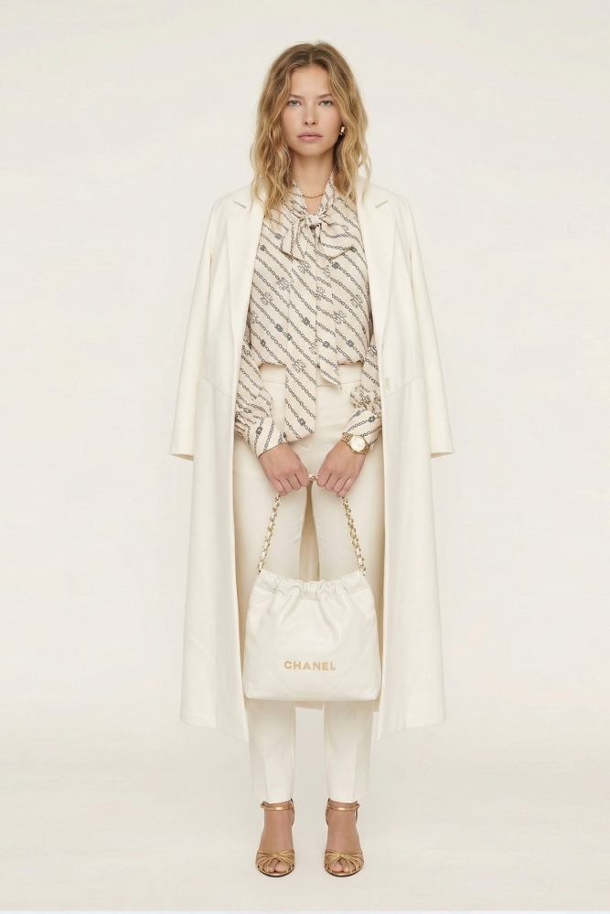 Noİ Double Krep Üstten Cepli Uzun Blazer Kemik - 5