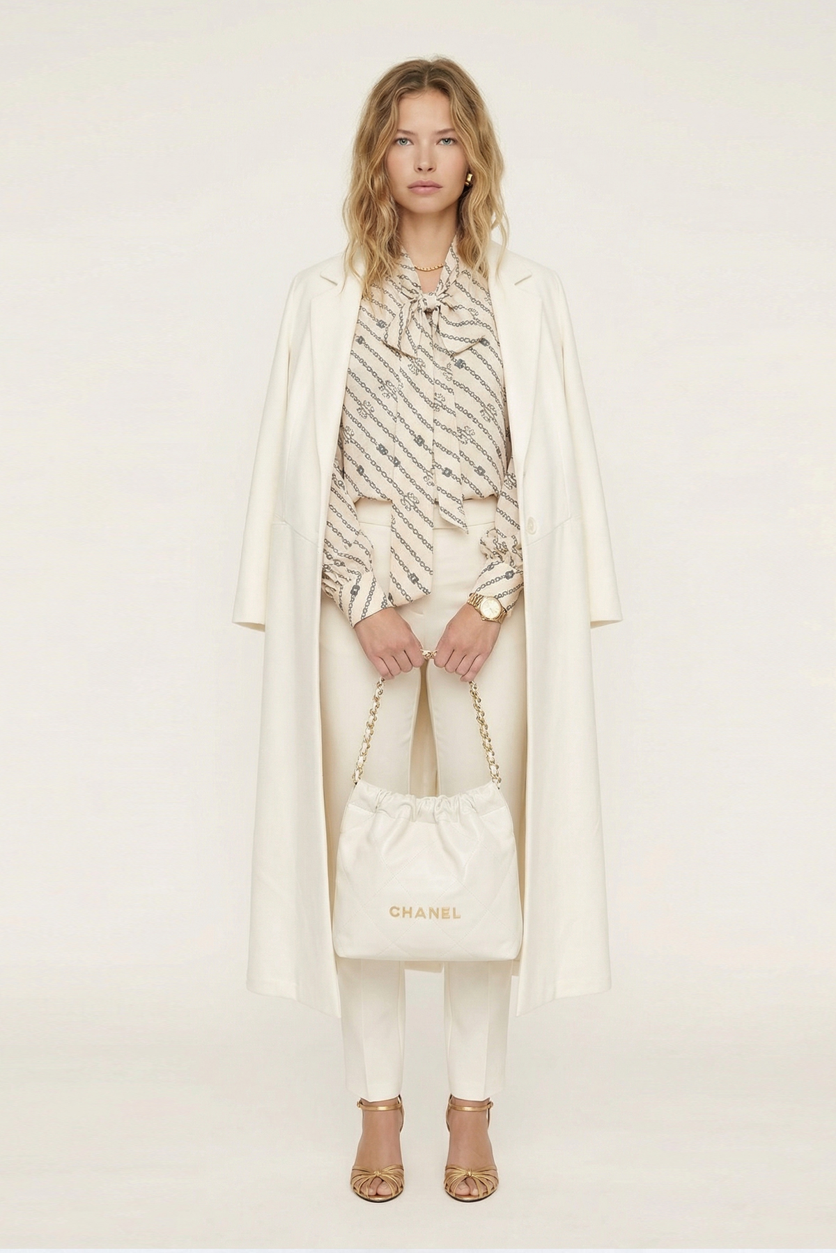 Noİ Double Krep Üstten Cepli Uzun Blazer Kemik - 5