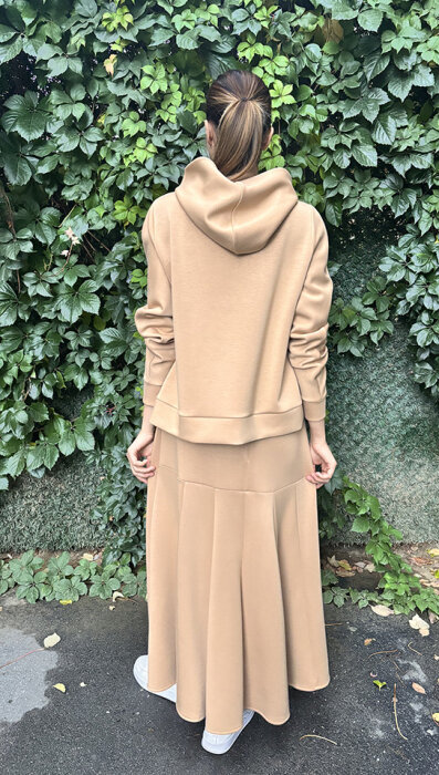 Noi Modal Kapsonlu Sweatshirt CAMEL - 6