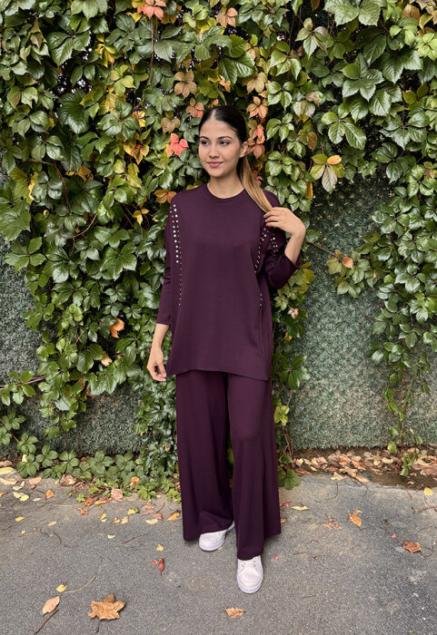 Noi Modal Kemerli Bol Paça Pantolon MÜRDÜM - 1