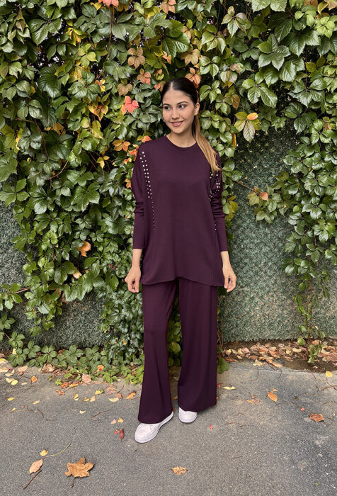 Noi Modal Kemerli Bol Paça Pantolon MÜRDÜM - 3