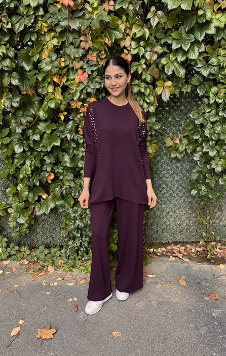 Noi Modal Kemerli Bol Paça Pantolon MÜRDÜM - 4