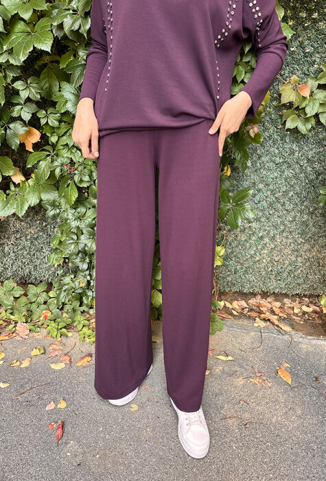 Noi Modal Kemerli Bol Paça Pantolon MÜRDÜM - 5