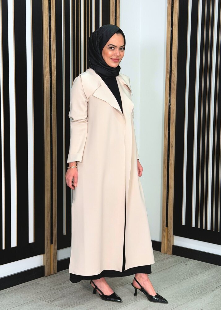 Noİ Scuba Arkası Kemerli Ceket TAŞ