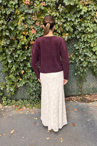 Noi Triko Angora İki Cepli Kısa Hırka MÜRDÜM - 4