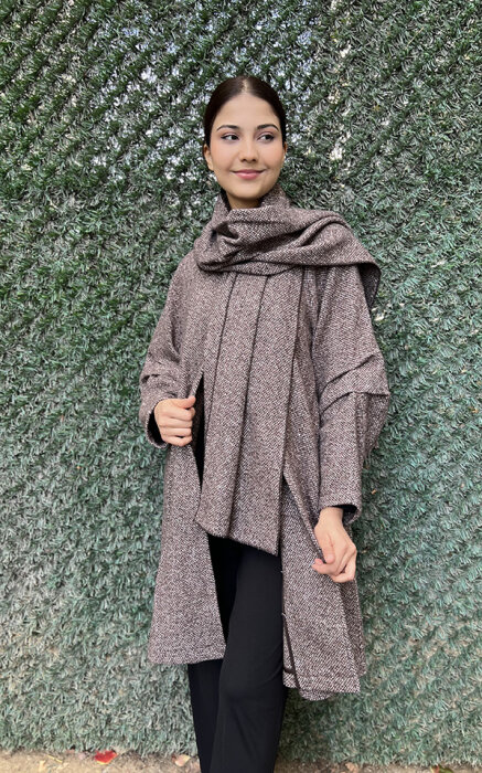 Noi Twit Kumaş Şallı Kısa Ceket BEJ - 1