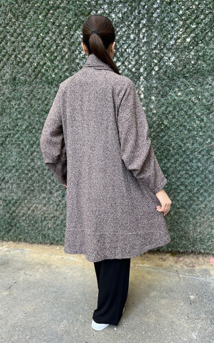 Noi Twit Kumaş Şallı Kısa Ceket BEJ - 6