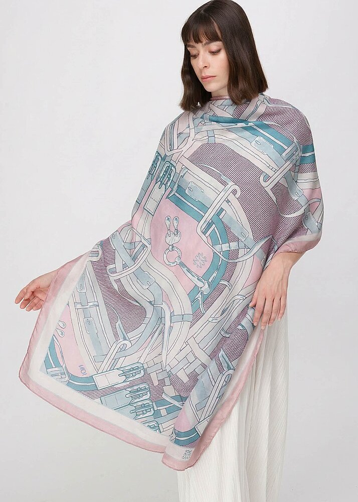 Noİ Viscon Diagonal Radius Kemerli Şal PUDRA 