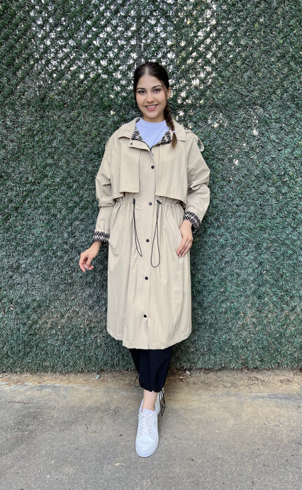 Nuss Belden Büzgülü Kap BEJ - 2