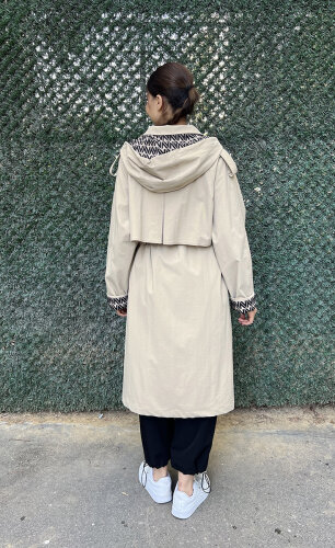 Nuss Belden Büzgülü Kap BEJ - 5