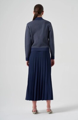 Nuss Çizgili Polo Yaka Takım LACİVERT - 3