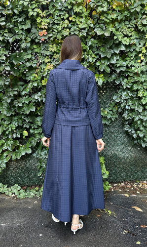 Nuss Kapitone Etekli Takım LACİVERT - 4