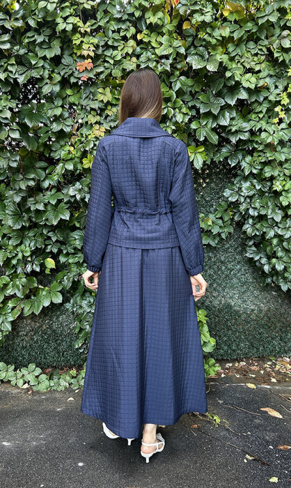 Nuss Kapitone Etekli Takım LACİVERT - 4