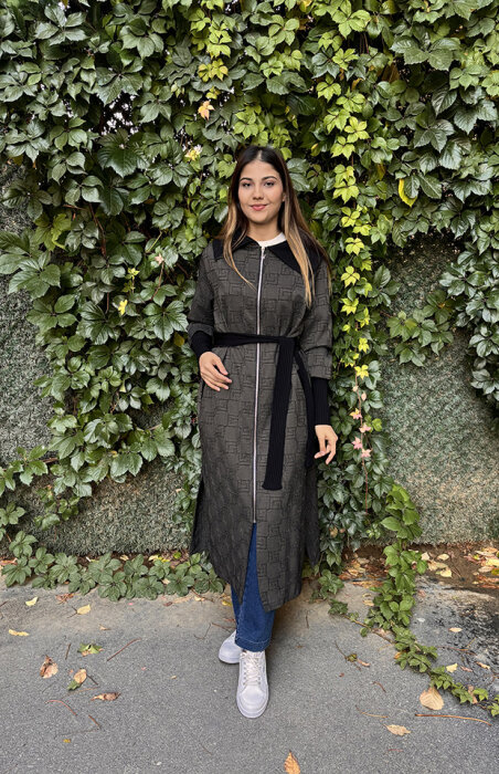 Nuss Omuzu ve Beli Merserize Pardesü BEJ - 1