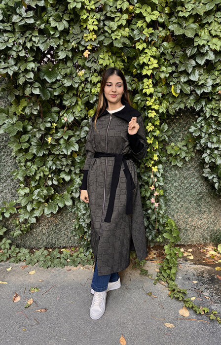 Nuss Omuzu ve Beli Merserize Pardesü BEJ - 2