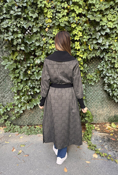 Nuss Omuzu ve Beli Merserize Pardesü BEJ - 3