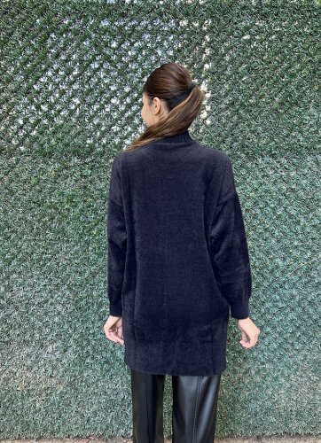 Nuss Önü Boncuklu Kazak SİYAH - 4