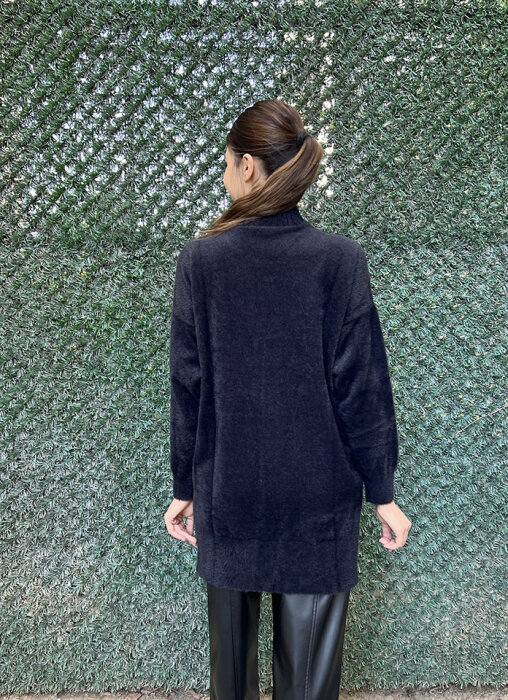 Nuss Önü Boncuklu Kazak SİYAH - 4