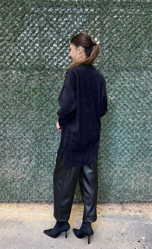 Nuss Önü Boncuklu Kazak SİYAH - 5