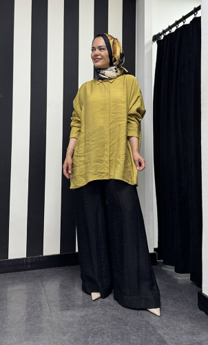Nuss Oversize Gömlek Amber 