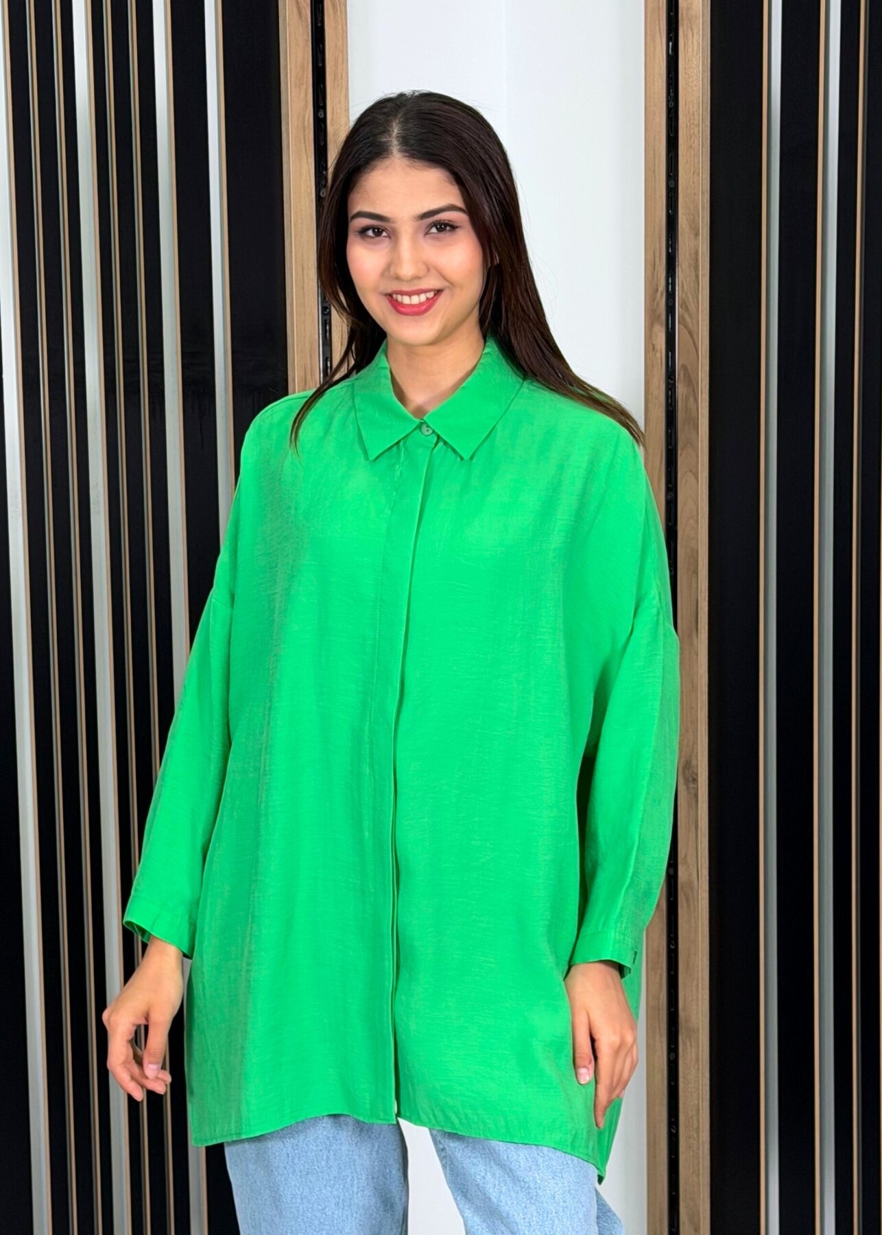 Nuss Oversize Gömlek BENETTON - 2