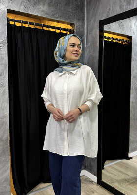 Nuss Oversize Gömlek EKRU - 2