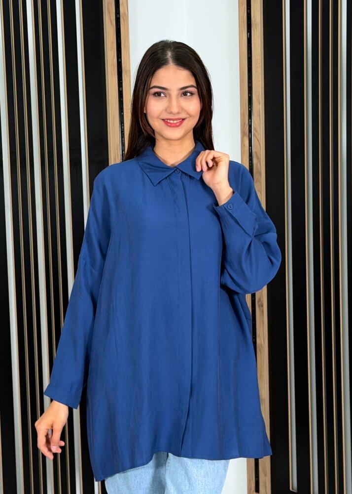 Nuss Oversize Gömlek İNDİGO - 2