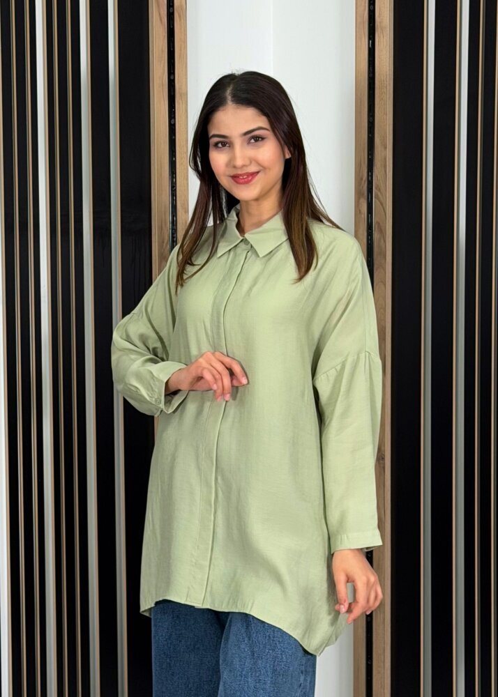 Nuss Oversize Gömlek Menta - 2
