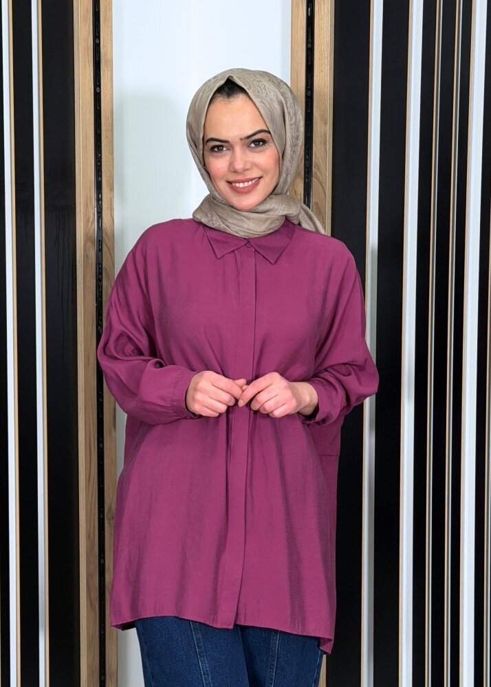 Nuss Oversize Gömlek MÜRDÜM