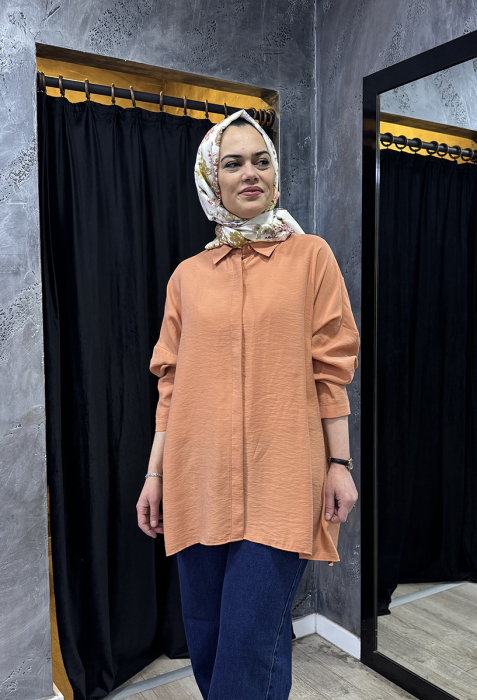 Nuss Oversize Gömlek ORANJ - 2