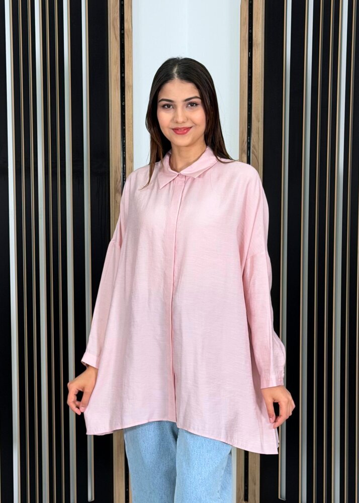 Nuss Oversize Gömlek PUDRA - 2