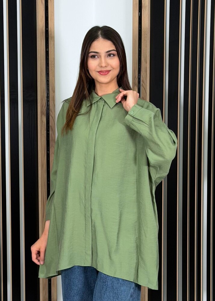 Nuss Oversize Gömlek Sarmaşık