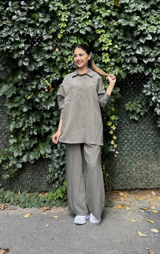 Nuss Pantolonlu Gömlek Takım HAKİ 