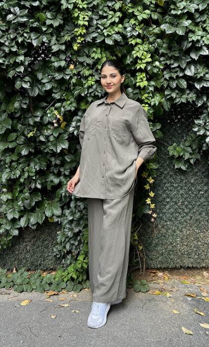 Nuss Pantolonlu Gömlek Takım HAKİ - 2