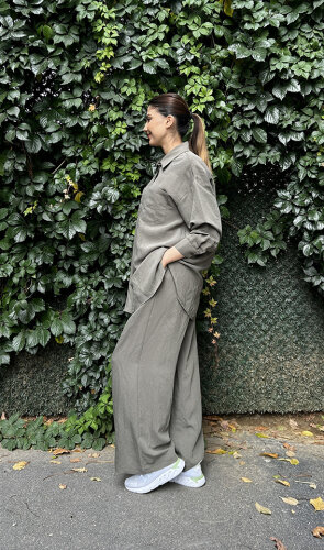 Nuss Pantolonlu Gömlek Takım HAKİ - 3