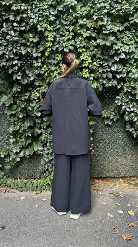 Nuss Pantolonlu Gömlek Takım SİYAH - 4