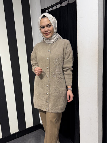 Nuss Pullu Yumoş Hırka BEJ