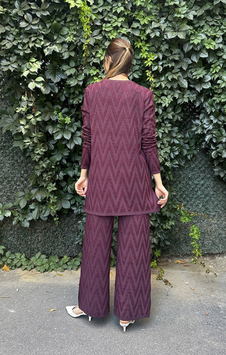 Nuss Simli Takım BORDO - 4