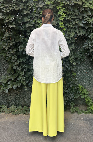 Orfeo Collection Önü Nakışlı Gömlek EKRU - 3