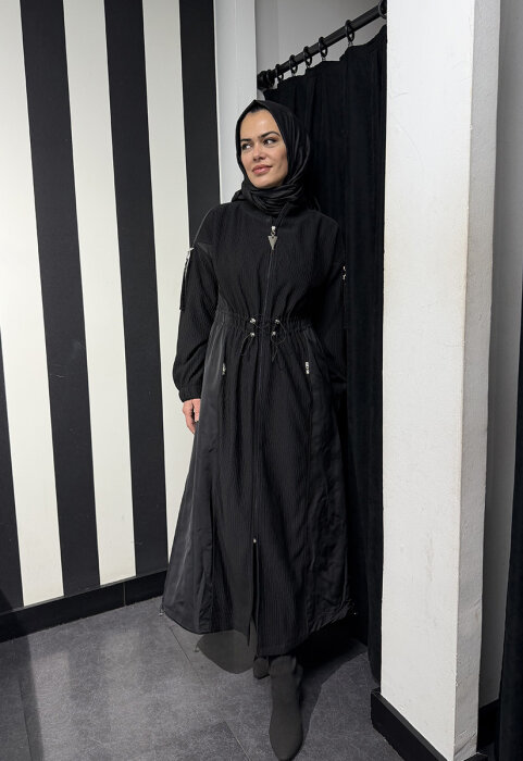 Orhan Beli Büzgülü Kap SİYAH - 2