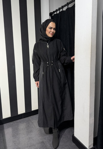 Orhan Beli Büzgülü Kap SİYAH - 3