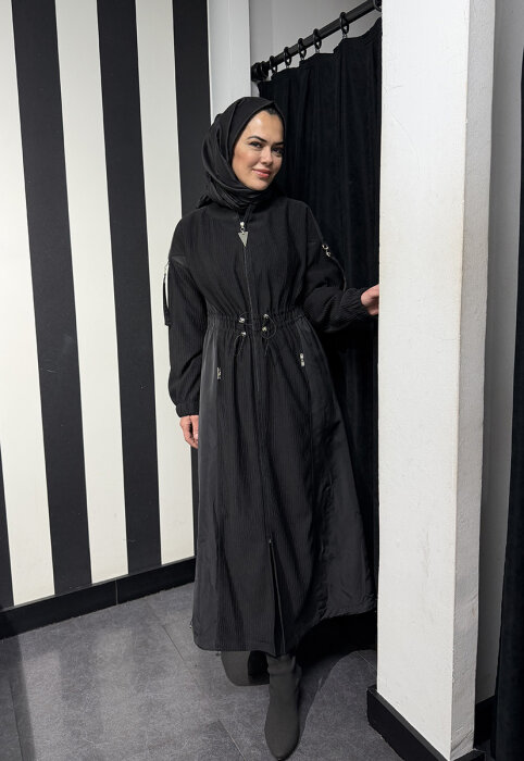 Orhan Beli Büzgülü Kap SİYAH - 3