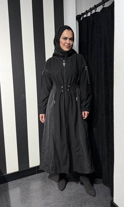 Orhan Beli Büzgülü Kap SİYAH - 4